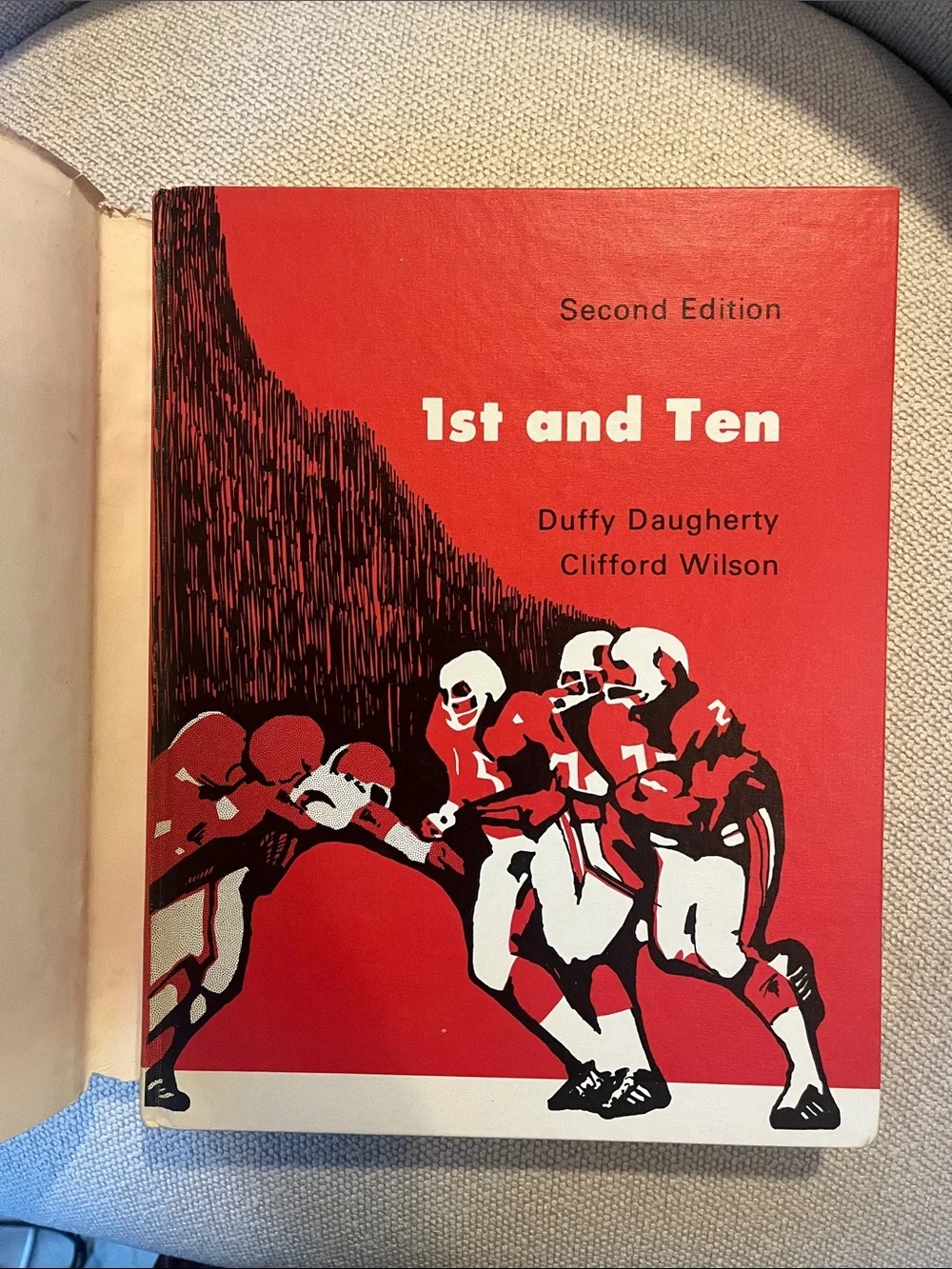 1st and Ten Second Edition Hardcover Book Duffy Daugherty Clifford Wilson